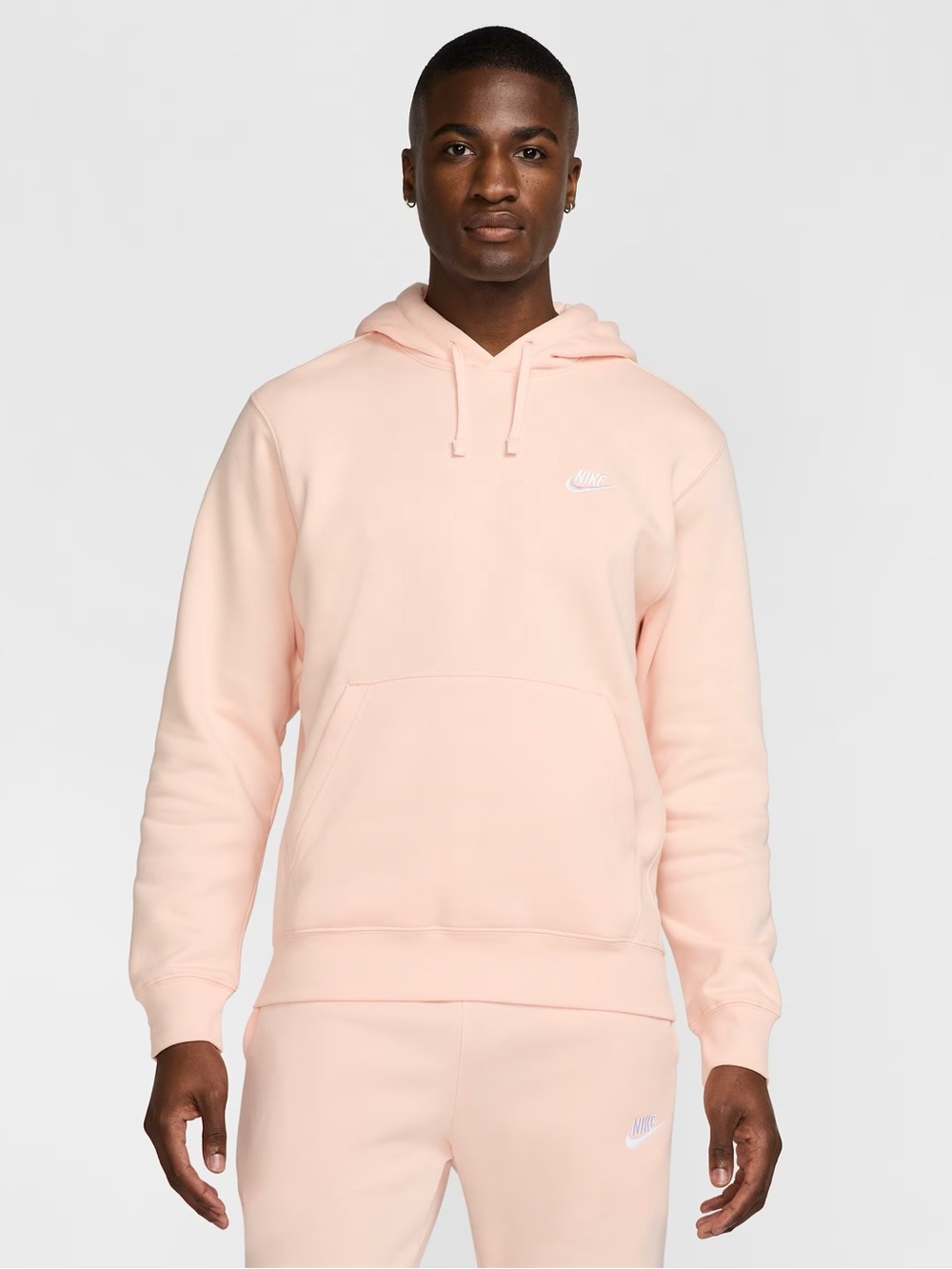 Nike Men’s Pastel Peach Pullover Hoodie